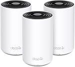 TP-Link Deco AXE5400 Tri-Band WiFi 6E Mesh System (Deco XE75) - Covers up to 5,500 Sq.Ft, Replaces WiFi Router and Extender, AI-Driven Mesh, New 6GHz Band, 2-Pack