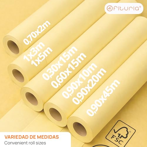 Papier Kraft Jaune pastel facile à couper pour loisirs créatifs et DIY - 3