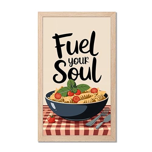 Image of NoWorries Wall art framed painting food posters for cafe decor (Synthetic wood frame) inch300 GSM premium art HD prints inch Wall painting for Home & Kitchen Decor (Pattern illustration)( Set of 1, Framed Painting) (NATURAL, ART-11, 10X19INCHES)