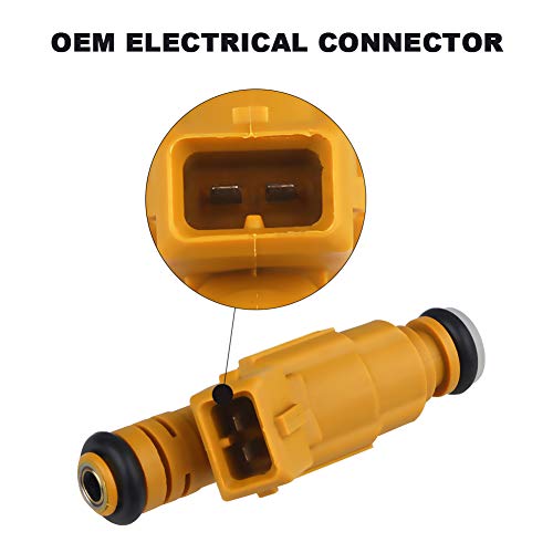 Fuel Injector 0280155710 Fit for Jeep 1989-1998 Cherokee 1993-1998 Grand Cherokee 1991-1998 Wrangler 1987-1991 Comanche 4.0L 6pcs