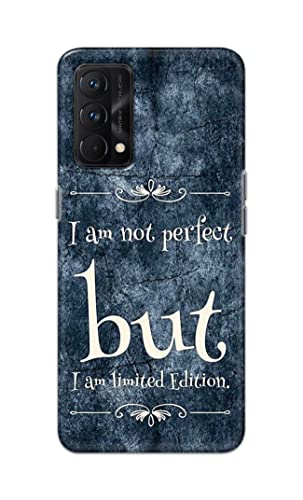 Image of Printed Hard Back Cover Case for Realme GT Master Edition 5G Back Cover (I Am Not Perfect I Am Limited Edition) -1803