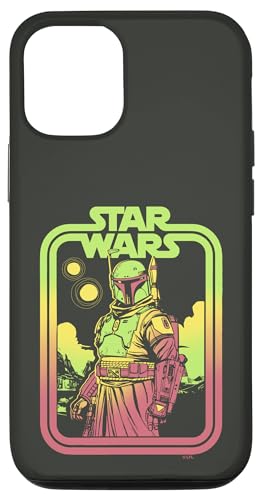 Coque iPhone 12 Star Wars Boba Fett style vintage