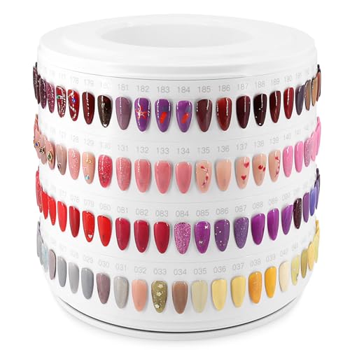 I·B·N G - Nuancier Ongles 200 Couleurs Modèles de Présentation, Présentoir Ongles Nuancier Nuancier Vernis Semi Permanent pour Style Nail Art et Affichage Des Couleurs Manucure, Luxueux et Professionnel