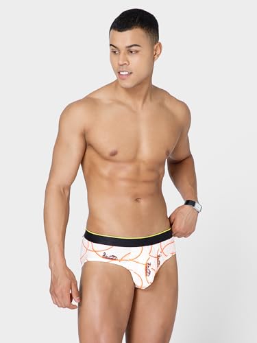 Image of Bummer Men's Printed Micro Modal Briefs Underwear | Ultra Soft & Breathable | Combo Pack of 2