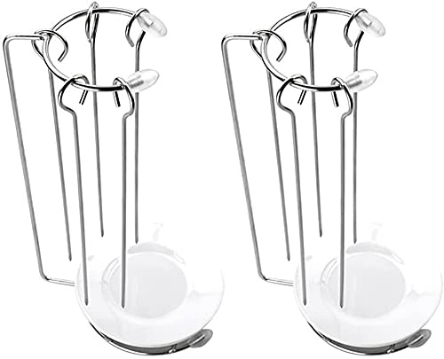 2 juegos de ganchos verticales de acero inoxidable para barbacoa, soporte creativo para parrillas