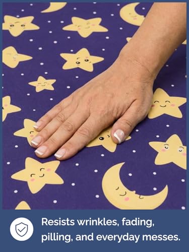 Image of Kids Queen Twinkle Stars Bed Sheets - 4 Piece Kids Twinkle Stars Sheet Set