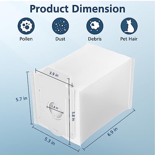 Image of 8 Pack VCA-ADB90 Dust Bag for Samsung VCA-SAE903 /AA & VCA-SAE904 /AA | Replacement Bags for Jet 75 Complete 75+ 90+ 70+ Series Stick Cordless Vacuum Cleaners, Compared to Part VCA-ADB90 /XAA