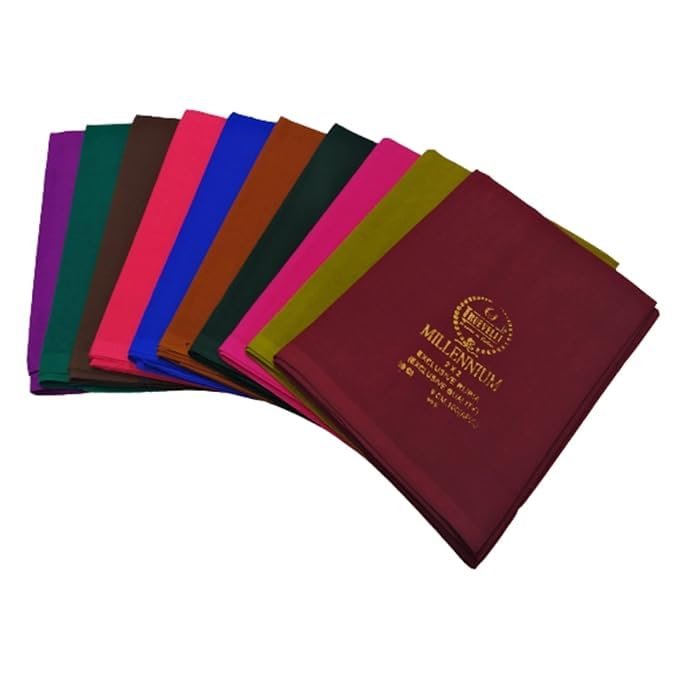 2x2 Rubia Cotton Millennium Export Quality Cotton unstitched Blouse APX 1 Mts Fabric (Pack of 10 Piece) (Multi Colour)-image-45