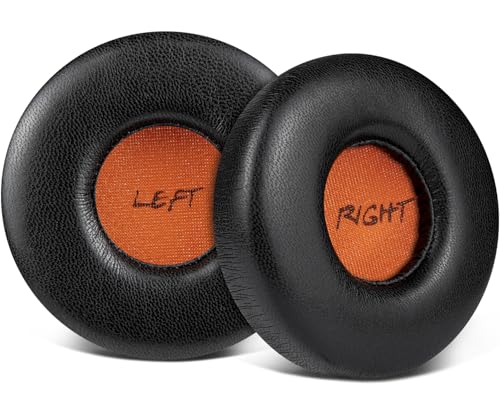 SOULWIT Professional Earpads Cushions Replacement for Jabra Revo Wireless/Wired Headphone, Ear Pads with Softer Protein Leather, Noise Isolation Foam - Black