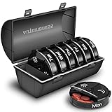 Pastillero Semanal 7 Dias,Automoness Pastillero Portátil Viaje Resistente al agua,Grande Organizador Medicamentos 3 Tomas Diaria con 21 Compartimentos para Vitaminas, Aceites de Pescado,Suplemento