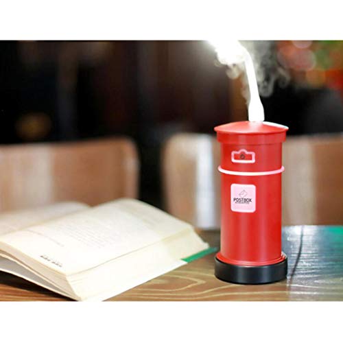MERIGLARE Umidificador USB Portátil Pequeno Ventilador Mini Cooler Home Office Luz Noturna Pequena -