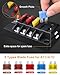 ELECTOP Upgraded 4 Way Blade Fuse Block Fuse Box with Single Positive Line Power Inputs, 4 Circuit Fuse Holder ATC/ATO Fuse Block Panel with LED Indicator for 12V/24V Car Truck Boat Marine