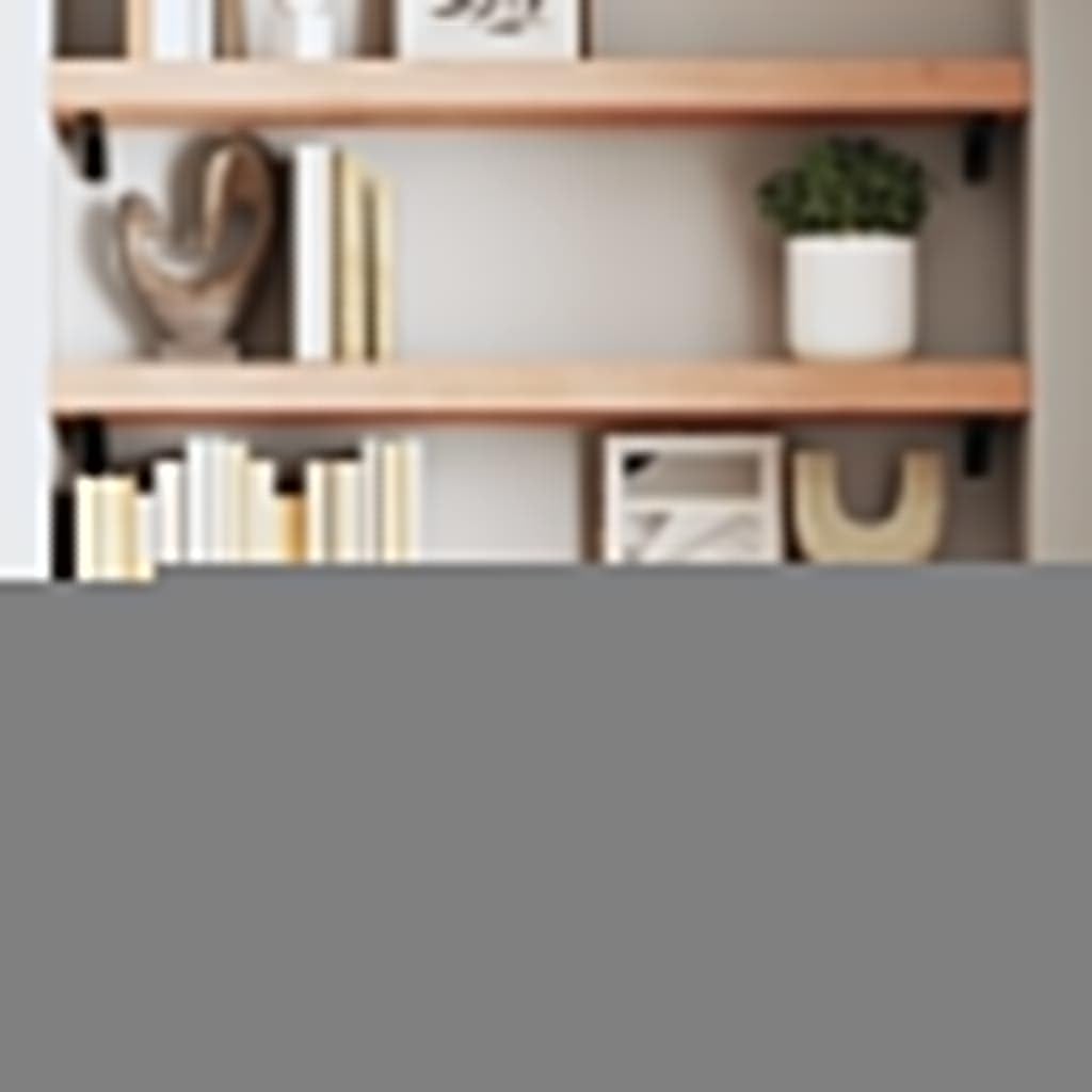 Étagère murale en chêne massif bois brut rustique 80 cm