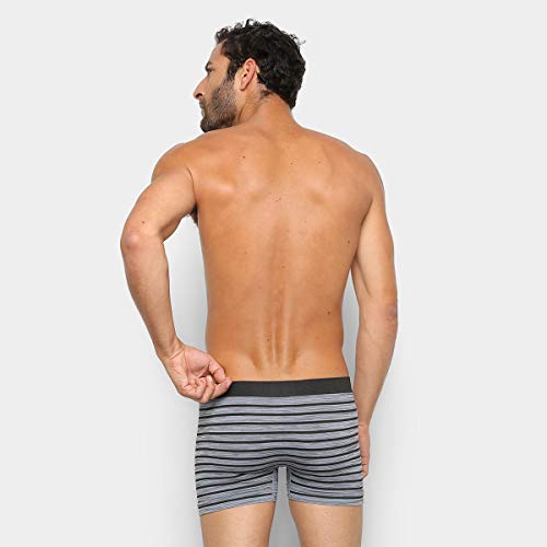 Cueca Boxer Microfibra, Duomo, Masculino, Cinza, G