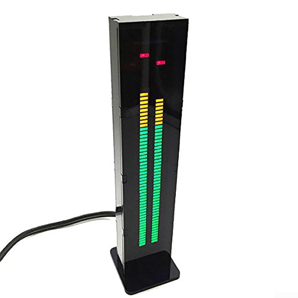 AS60 LED Music Visualizer Dual Channel VU Meter per analizzatore di spettro per Home Audio Desktop Decorazione 40x196mm
