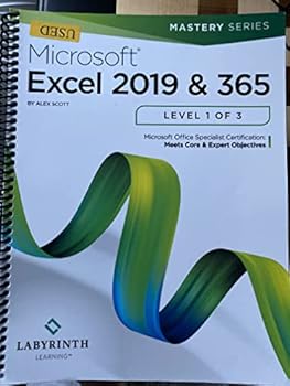 Spiral-bound Microsoft Excel 2019 & 365 Level 1 of 3 Book