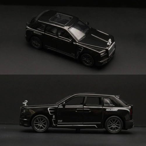 Image of SHAKTISM Rolls Royce Die-cast Model Car, 1:32 Scale, Pull Back Action, Opening Doors, for Boys, Girls & Collectors (Black-Diecast Metal Car)