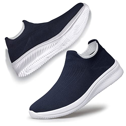 Image of vibdiv Men's Slip-On Walking Shoes Casual Sneakers Lightweight Breathable for Everyday Wear