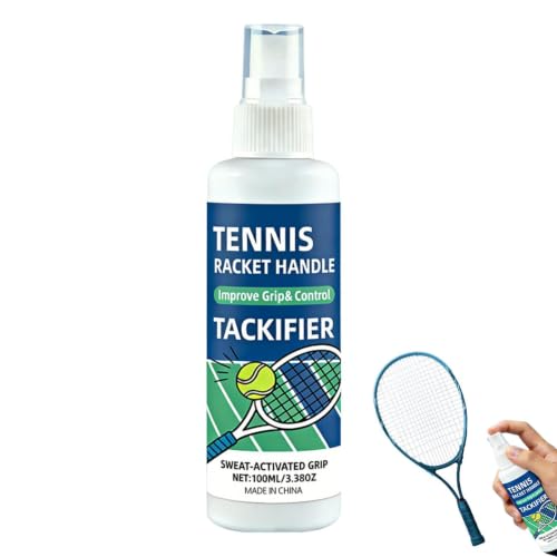 Spray de tracción contra manos resbaladizas por sudor en mangos de raqueta, fitness y bádminton