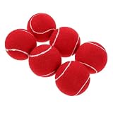 Yardwe Pelotas de Tenis para Principiantes Niña Bolas de Entrenamiento Elásticas y Resistentes de Pelotas Rojas para Práctica y Mejora Tenis Juvenil