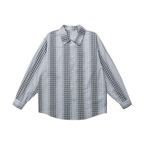 Chemise hommes manches longues contre la fraîcheur de l'automne style rétro