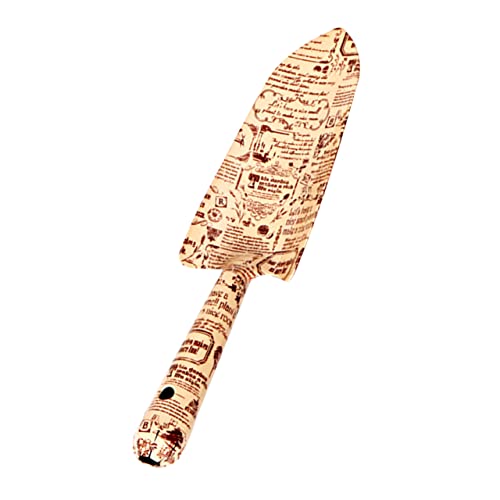 Milisten 1 Stück Kleines Gartengerät Ergonomische Handspaten Eisen für Bonsai Sukkulenten Robustes Staubfreies Design für Gartenarbeit Pflanzwerkzeug mit Hübschem Druck