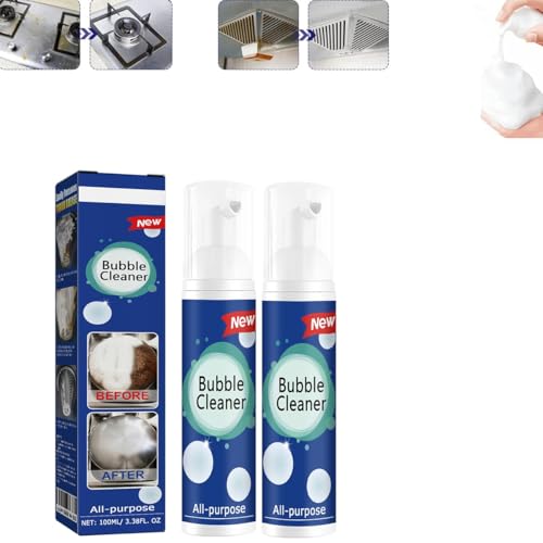 Spray De Espuma Limpiador De Cocina, Spray De Limpieza Multiuso Sin Enjuague, Potente Spray De Espuma Limpiador De Burbujas Multiusos For Cocina, Horno, Microondas Y Azulejos: Elimina Manchas Y Aceite