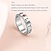 Fidget Toys Adults Anxiety Ring for Women: Fidget Spinner Cute Let Them Symbol Thumb Ring Stainless Steel Gold Silver Black Size 5 6 7 8 9 10 (Silver-LET Them & Heart, 8)