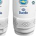 Daedo ITF Approved White Shin Guards – Martial Arts Leg Protectors – Lightweight Guards with Straps for Training