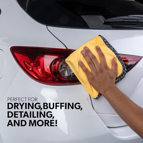 ChemicalGuys MIC50612 Professional Grade Premium Microfiber Towel (16 inch x 16 inch, Gold) - Set of 12