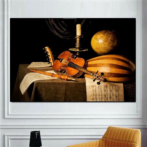 Violon classique vintage image murale pour salon et bureau mélomane