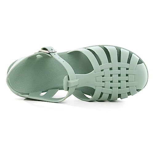 Image of Hee grand Crystal Jelly Heel Sandals for Women Summer Beach Jelly Shoes