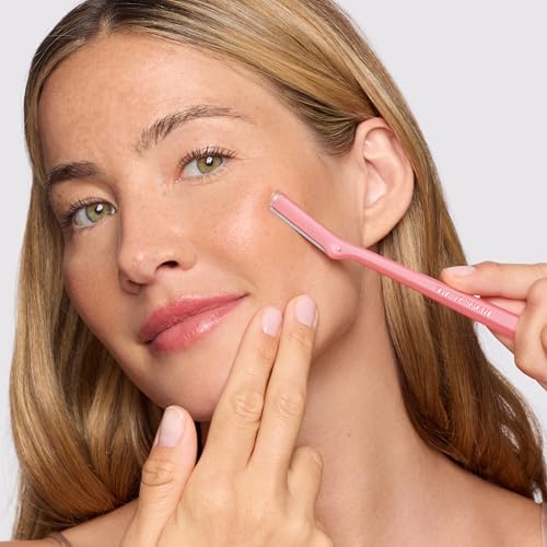 Image of Tweezerman Prep & Plane Facial Razor Set Tea Rose
