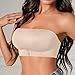 Women's Plus Size Sports Bras Front Closure Strapless Breathable Bra Non-Slip Cooling Push-Up & All-Day Wireless Bra Beige