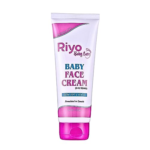 Riyo Herbs Baby Face Cream Rich in Vitamin E, Essential Oils & Turmeric, Prevents Dryness & Provides Non-Sticky Feel With Effective Hydration, 100gm