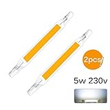 led 78mm Fácil de instalar: las bombillas lineales R7S son muy delgadas con aproximadamente 15 mm de diámetro, adecuadas para la mayoría de las luces LED con toma estándar R7S, no se necesitan cables ni procedimientos complicados