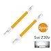 Produktbild R7S LED Glühbirnen, SUNJULY Dimmable LED Glühbirne 2PCS 15W LED COB Lampe 230V Ersetzen Halogenlampe, 360 ° Abstrahlwinkel, [Energieklasse A ++]5W/78mm,Kühles Weiß