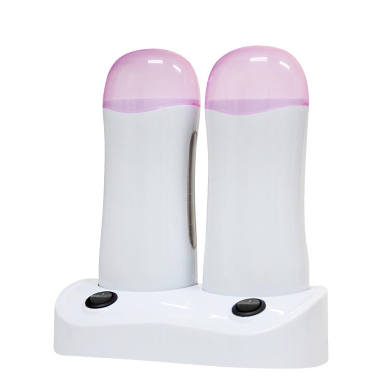 Scaldacera Depilatoria Portatile a Due Sedi 100g Abs Bianco | Ascelle e Guance, Uso Leggero e Sicuro, Set per Donne Sempre e Ovunque