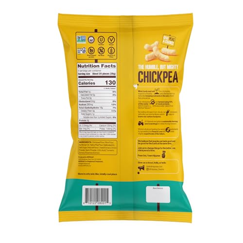 Image of Hippeas Chickpea Puffs, Vegan White Cheddar, 4 Ounce (Pack of 2), 4g Protein, 3g Fiber, Vegan, Gluten-Free, Crunchy, Plant Protein Snacks