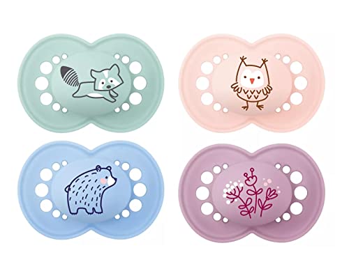 MAM Original Matte Baby Pacifier, Nipple Shape Helps Promote Heal...