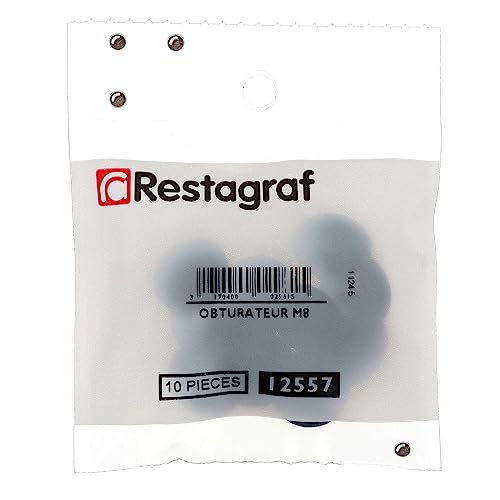 Restagraf M8 Tapped Hole Clipper Shutter Set of 10 Black, Sachet de 10 pièces - Image 2
