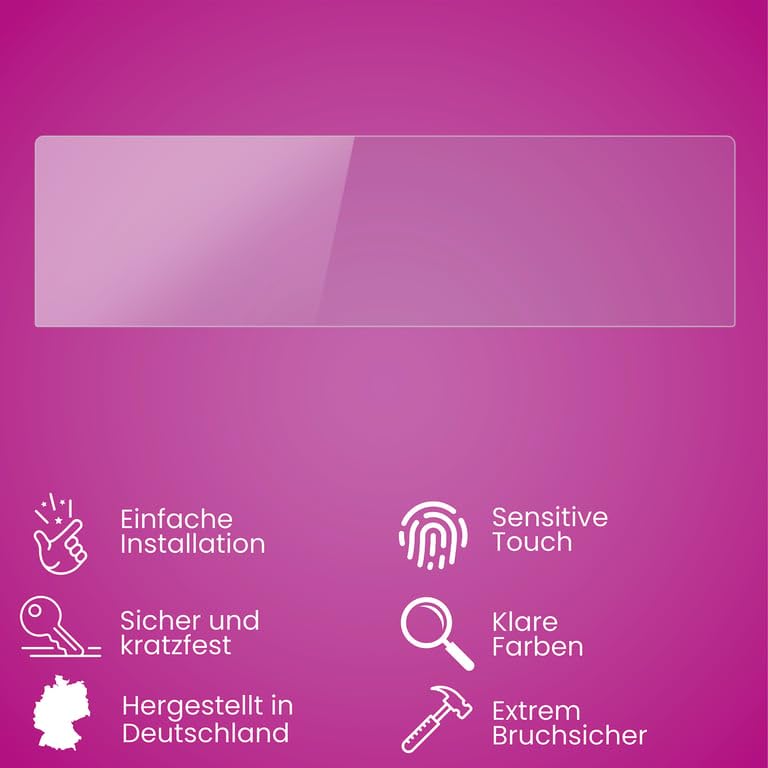 atFoliX Plastic Glass Protective Film compatible with Denon DCD-900NE Glass Protector, 9H Hybrid-Glass FX Screen Protector