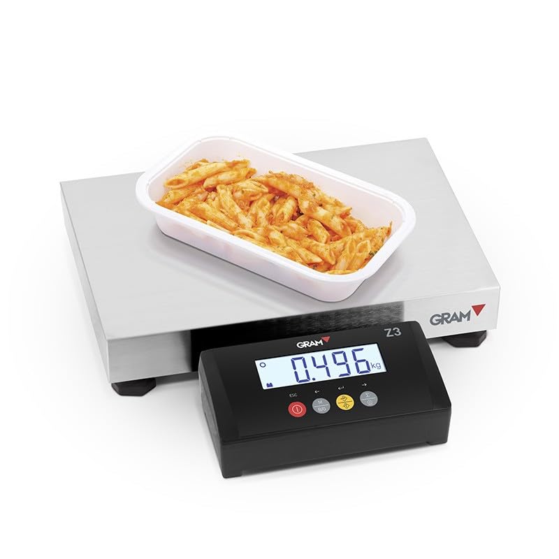 Balance de Cuisine Professionnelle 15 kg - Z3TF1-15 - Gram - - Inox 400x300x102mm
