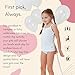 Feathers Girls Multi Stripe Snug Fit Tagless Briefs Underwear - 100% Cotton Super Soft Panties, 7