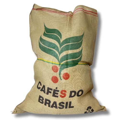 acquaverde | 1 Sacco in Juta Grandi 70x100 cm con Stampa, Iuta Rigenerata 100% Naturale ed Ecologico - Sacchi Ideali per Raccolta Cereali, Caffe, Giardinaggio e Fai da Te