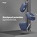 elago Compatible with AirPods 4 Case - Premium Silicone Case with Carabiner, Supports Wireless Charging, Shock Resistant, Full Protection, Headphone Accessories (Jean Indigo)