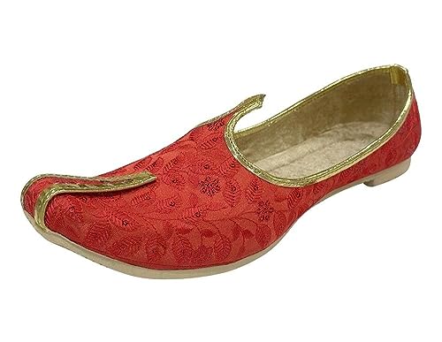 Sherwani Shoes for Men Punjabi Jutti Handmade Embroidery Loafer Shoes Slip-on Gift for Him