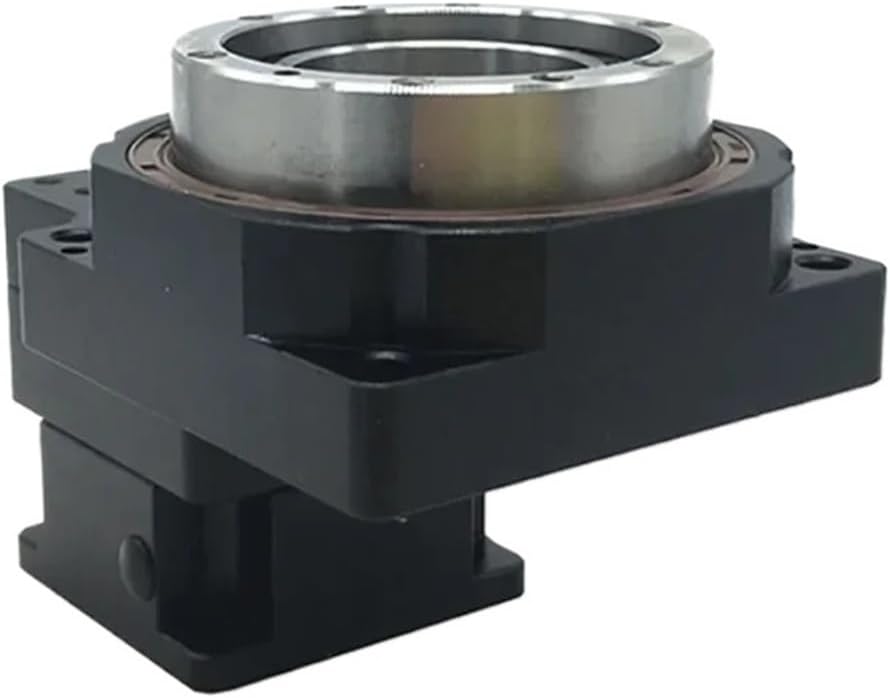 CNC Hollow Rotating Platform Nema17 Stepper 40mm Servo Motor Reducer Positioning Indexing Disc Inspection Visual Table(with 100W Kit,7kg Load-R 10)
