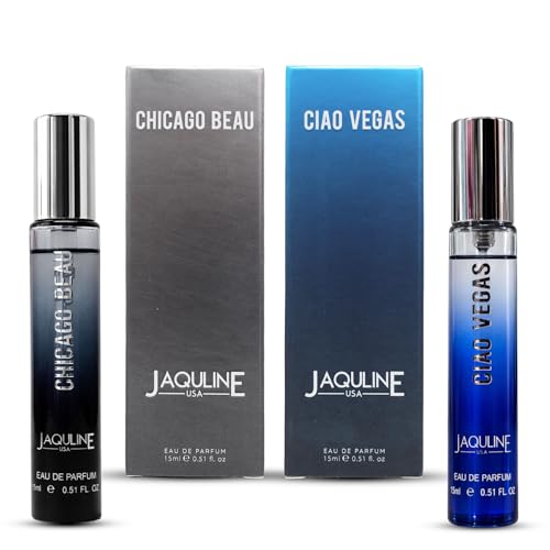 Image of JAQULINE USA City Lights Collection | Mini Pocket Long Lasting Perfume Combo | Gift Set | For Men Women - 15ml x 2