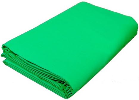 CowboyStudio 10 X 20 Feet Chormakey Green Muslin Backdrop, Seamless with a 4 inch Rod Pocket
